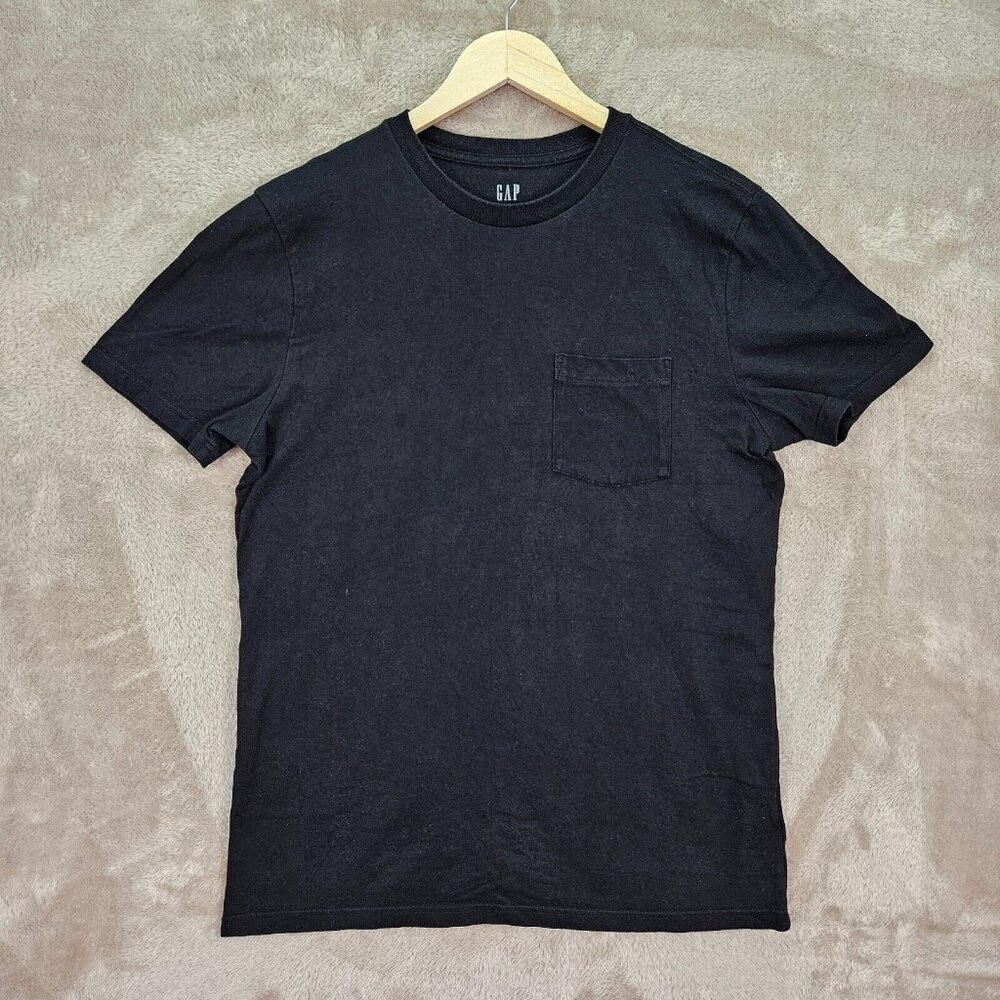 Gap T-Shirt 100% Organically Grown Cotton Mens Size M Short Sleeve Classic Black - Picture 1 of 10